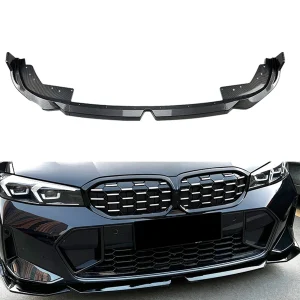 Carbon Look Front Lip Spoiler Splitter For BMW 3 Series G20 M Sport 320i 2023-up